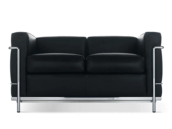 Divano in pelle a due posti CASSINA Fauteuil Grand Confort piccolo modello 002 fabbrica CASSINA dall'Italia. Foto №2
