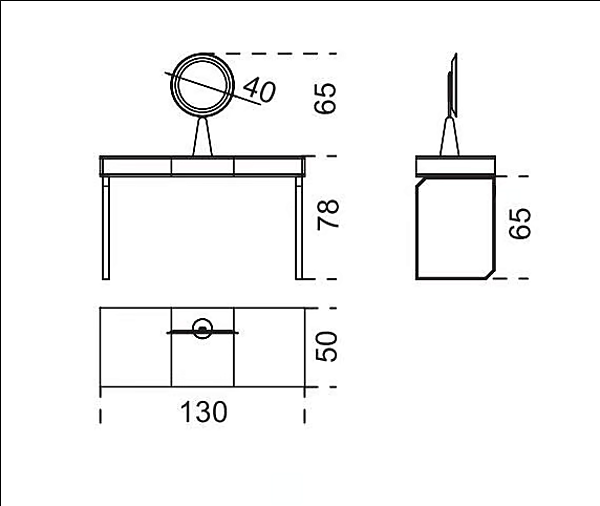 Toeletta in legno e ottone Selene Gallotti&Radice fabbrica Gallotti & Radice dall'Italia. Foto №4