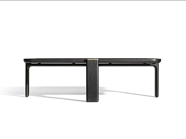 Tavolino da caffè quadrato in vetro POLTRONA FRAU DUO fabbrica POLTRONA FRAU dall'Italia. Foto №2