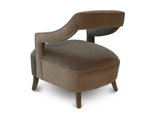 Poltrona in velluto con braccioli Oka BRABBU fabbrica BRABBU dall'Italia. Foto №3