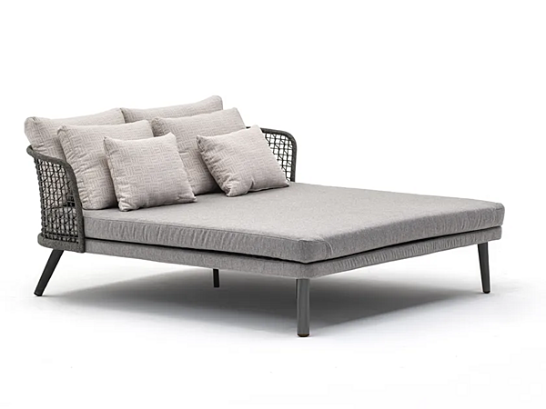 Letto da giardino in tessuto con schienale imbottito VARASCHIN collezione Emma Daybed 23634, 23635 fabbrica VARASCHIN dall'Italia. Foto №1