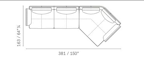 Divano in pelle a tre posti POLTRONA FRAU collezione Get Back fabbrica POLTRONA FRAU dall'Italia. Foto №8