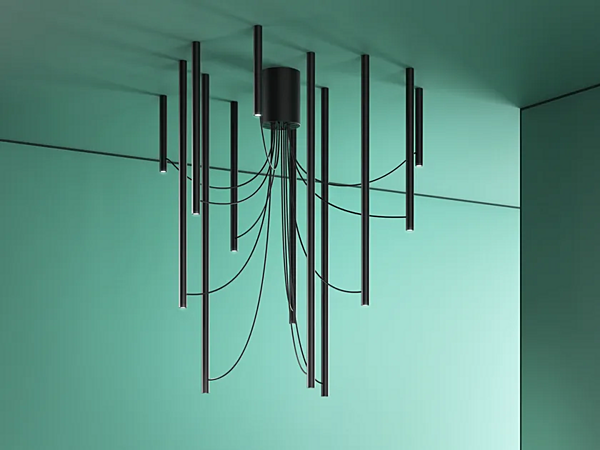 Lampada da soffitto in alluminio anodizzato Fabbian Ari fabbrica Fabbian dall'Italia. Foto №1