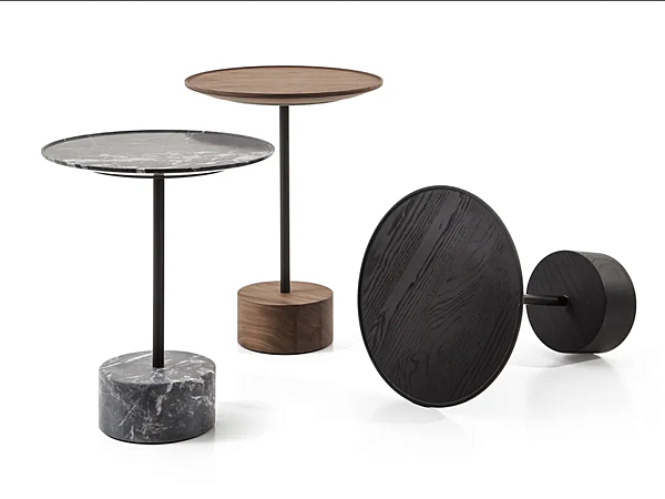 Tavolino da caffè rotondo in legno CASSINA Collezione 9 fabbrica CASSINA dall'Italia. Foto №1