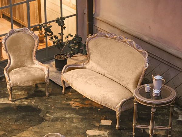 Divano piccolo in tessuto Savio Firmino 3026 fabbrica SAVIO FIRMINO dall'Italia. Foto №3