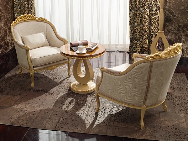 Poltrona in velluto con braccioli A.R. Arredamenti Harmony 337 fabbrica A.R.ARREDAMENTI SRL dall'Italia. Foto №3