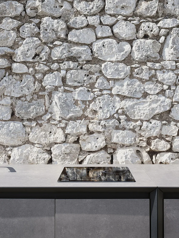 Cucina da esterno in alluminio e ceramica con barbecue VARASCHIN fabbrica VARASCHIN dall'Italia. Foto №7