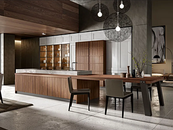 Cucina in legno su misura contemporanea Old Line 3.0