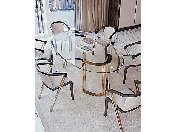Poltrona in pelle imbottita con braccioli Bizzotto Italia Symphony Infinity fabbrica Bizzotto Italia dall'Italia. Foto №6