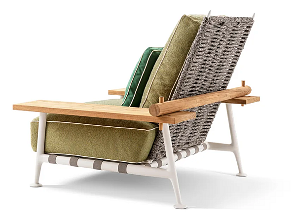 Poltrona da giardino con braccioli in legno CASSINA 239 FENC E NATURE fabbrica CASSINA dall'Italia. Foto №2