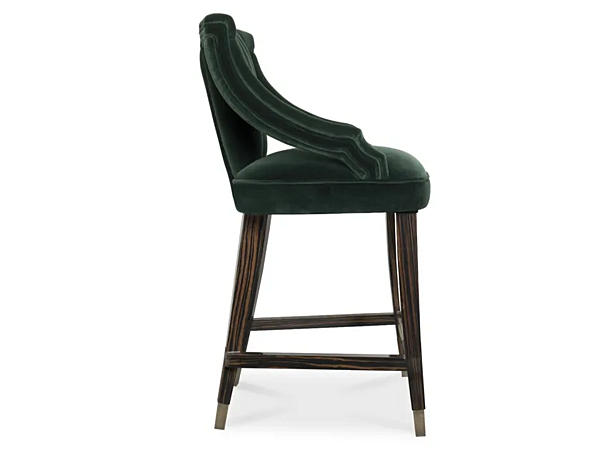 Sgabello in velluto imbottito con braccioli Cayo BRABBU fabbrica BRABBU dall'Italia. Foto №2