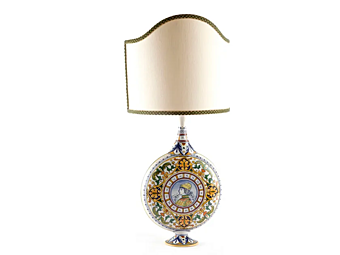 Lampada da tavolo in ceramica artigianale Raffaello L_Antica Deruta RF/1199/L/45