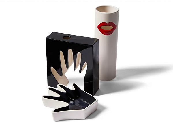 Vassoio in ceramica Impronta Mano CASSINA fabbrica CASSINA dall'Italia. Foto №4