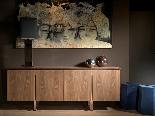 Credenza in noce con ante Leonardo ARTE BROTTO L413N L413N; L412 fabbrica Arte Brotto dall'Italia. Foto №1