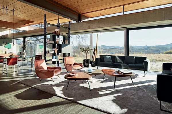 Divano angolare in tessuto CASSINA collezione 8 202, 203 fabbrica CASSINA dall'Italia. Foto №7