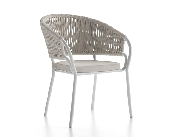 Sedia in alluminio con braccioli e cuscino integrato Atmosphera Pleasure 2.0 PLS.SB. fabbrica ATMOSPHERA dall'Italia. Foto №1