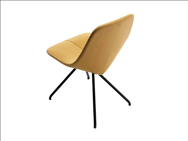 Sedia in pelle con schienale imbottito POLTRONA FRAU DU 30 fabbrica POLTRONA FRAU dall'Italia. Foto №3