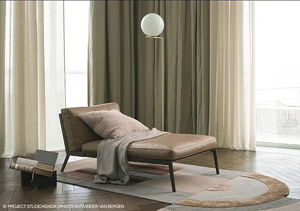 Letto giorno in pelle con copertura removibile Happy FLEXFORM fabbrica FLEXFORM dall'Italia. Foto №4
