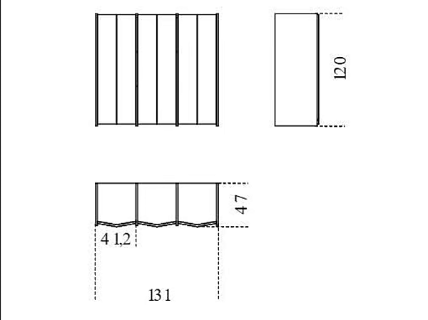 "Подвесной деревянный высокоборд с дверцами DIEDRO Gallotti&Radice" fabbrica Gallotti & Radice dall'Italia. Foto №3