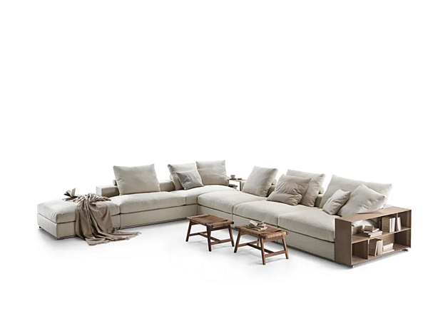Divano angolare in tessuto con spazio di stoccaggio FLEXFORM Groundpiece fabbrica FLEXFORM dall'Italia. Foto №2