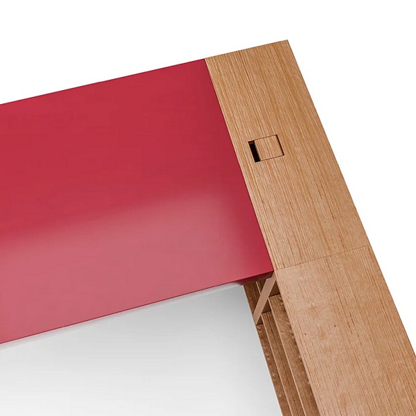 Scrivania rettangolare con libreria in legno CASSINA LC16 016 fabbrica CASSINA dall'Italia. Foto №3