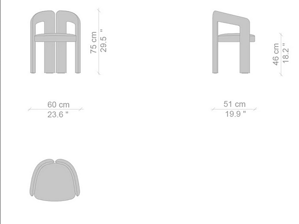 Poltrona in tessuto con copertura removibile Dudet CASSINA fabbrica CASSINA dall'Italia. Foto №3