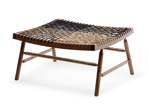 Poggiapiedi in legno massello Sitar Saba fabbrica SABA dall'Italia. Foto №1