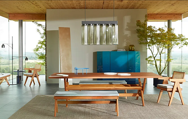 Tavolo in legno e vetro Capitol Complex CASSINA 058 fabbrica CASSINA dall'Italia. Foto №6