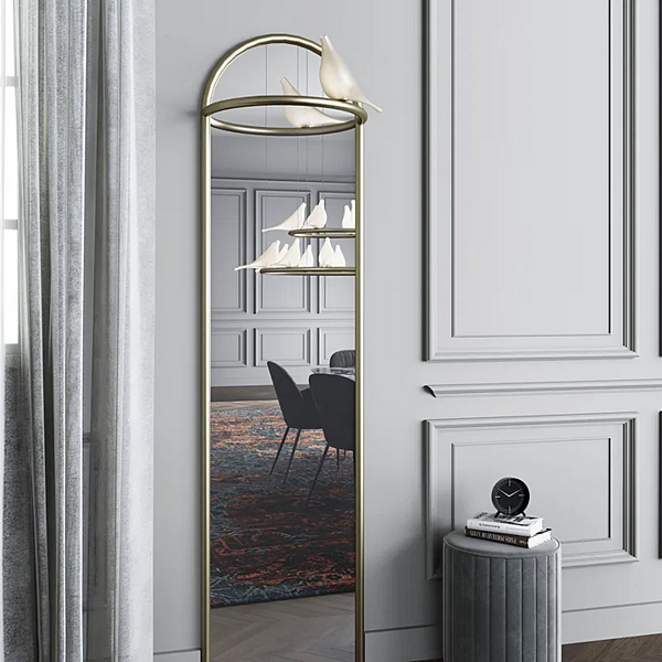 Specchio metallico con illuminazione integrata LIGHT OF LOVE MULTIFORME M3380 fabbrica MULTIFORME dall'Italia. Foto №4