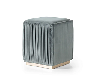 Pouf imbottito Beverly in tessuto CORTEZARI 609