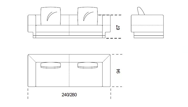 Divano in tessuto a quattro posti con rivestimento sfoderabile Elissa Gallotti&Radice fabbrica Gallotti & Radice dall'Italia. Foto №11