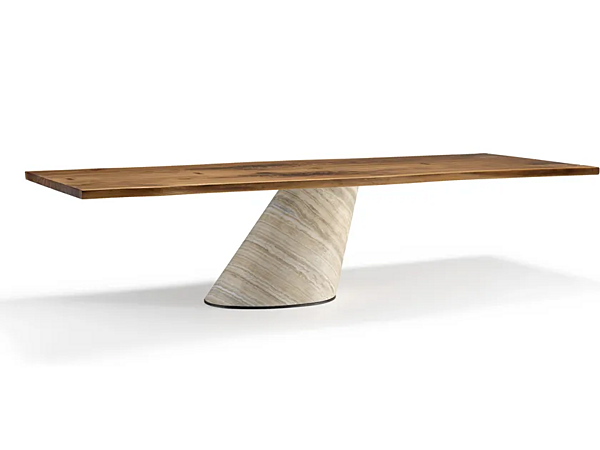 Tavolo rettangolare in legno massello Vero Cono ARTE BROTTO L620, CONO fabbrica Arte Brotto dall'Italia. Foto №1