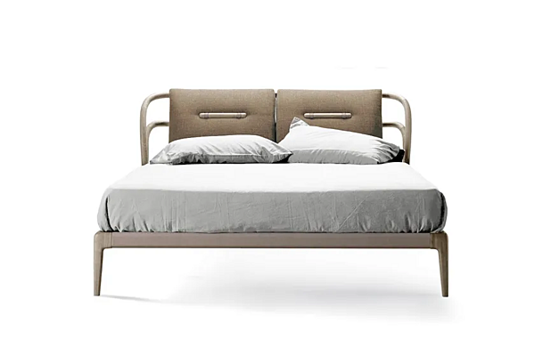 Letto matrimoniale in legno massello con testata imbottita DALE Smusso P 630 fabbrica Dale Italia (by Cantiero) dall'Italia. Foto №5