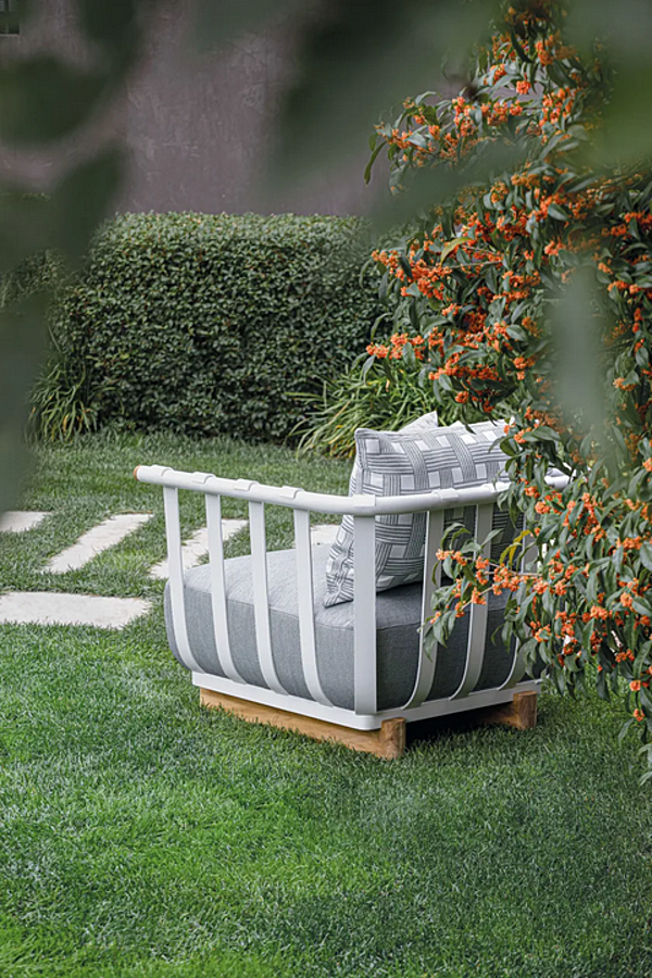 Poltrona da giardino con braccioli in tessuto Atmosphera Portofino fabbrica ATMOSPHERA dall'Italia. Foto №13