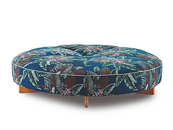 Pouf da giardino rotondo in tessuto CASSINA Sail Out