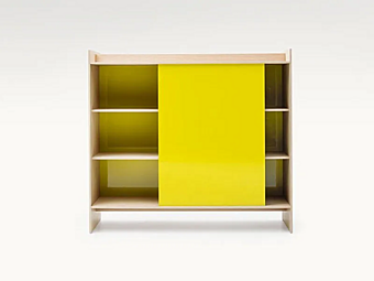 Highboard con ante scorrevoli in legno PAOLA LENTI Euclide B162BL fabbrica PAOLA LENTI dall'Italia