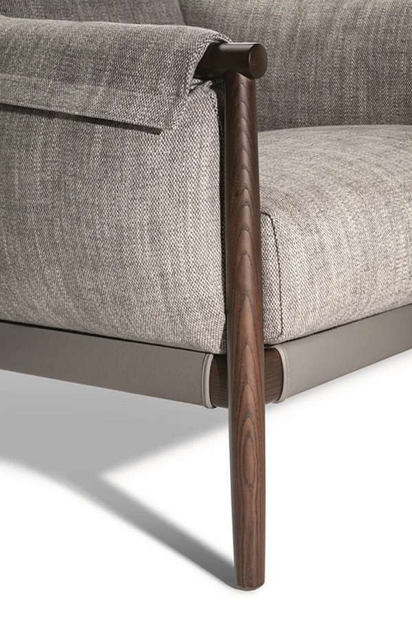 Poltrona in tessuto con braccioli Times Lounge Poltrona Frau fabbrica POLTRONA FRAU dall'Italia. Foto №12