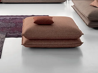 Pouf quadrato imbottito in tessuto Gemini AERRE ITALIA P02F0