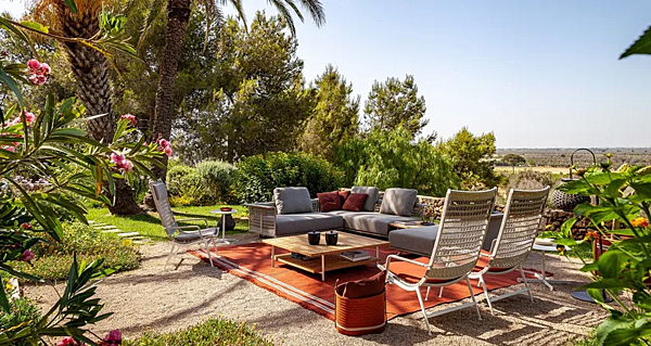 Poltrona da giardino con braccioli in corda Solaria Poltrona Frau fabbrica POLTRONA FRAU dall'Italia. Foto №6