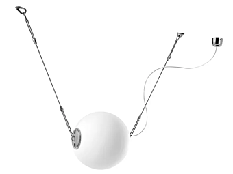 Lampada a sospensione in vetro soffiato dimmerabile LED Perla Lumina 800, 810
