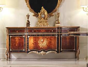 Credenza intarsiata in ebano fabbrica ZANABONI dall'Italia
