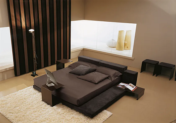 Letto matrimoniale con testata imbottita Atlante Duomo Design fabbrica Duomo Design dall'Italia. Foto №4