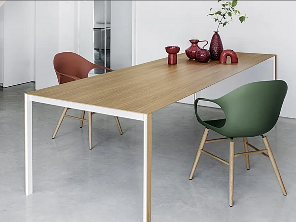Tavolo rettangolare allungabile in legno sottile Kristalia THIN K WOOD fabbrica Kristalia dall'Italia. Foto №4