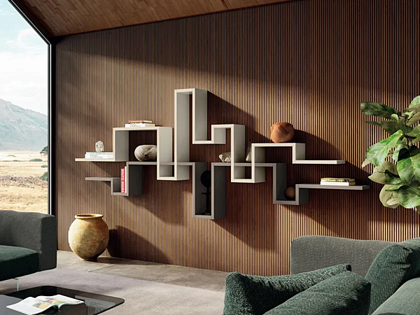 Libreria a giorno in legno sospesa LAGO Lagolinea 2630 2630 fabbrica LAGO dall'Italia. Foto №1