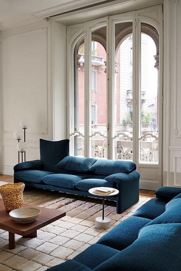 Divano a tre posti con schienale imbottito CASSINA Maralunga 675 fabbrica CASSINA dall'Italia. Foto №7