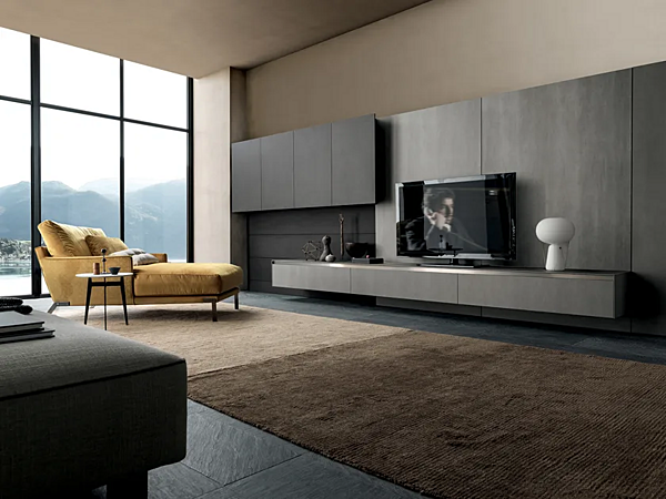 Sistema TV a muro in legno Milltech MODULNOVA Skill fabbrica Modulnova dall'Italia. Foto №2