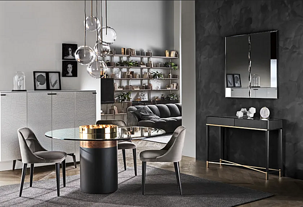 Specchio rotondo da parete in vetro Niagara Gallotti&Radice fabbrica Gallotti & Radice dall'Italia. Foto №3