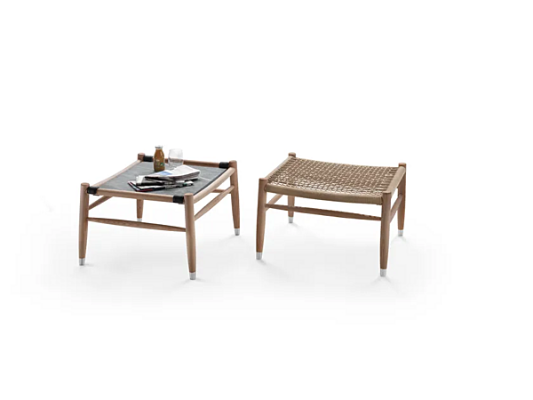 Tavolino da caffè rettangolare in iroko Tessa outdoor FLEXFORM fabbrica FLEXFORM dall'Italia. Foto №2