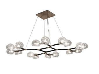 Lampada a sospensione in ottone Horus II BRABBU