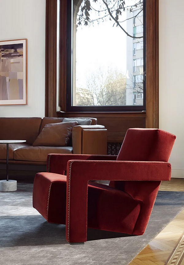 Poltrona in tessuto CASSINA 637 Utrecht fabbrica CASSINA dall'Italia. Foto №6